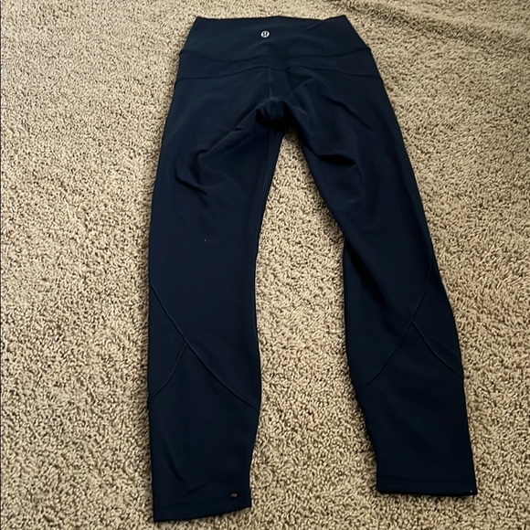 Lulu lemon Navy Blue Fast and Free leggings - Picture 2 of 3